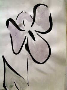 Flowers nature drawing photo