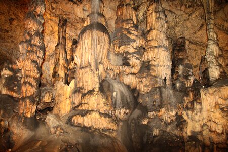 It is interesting to rare stalactite cave photo