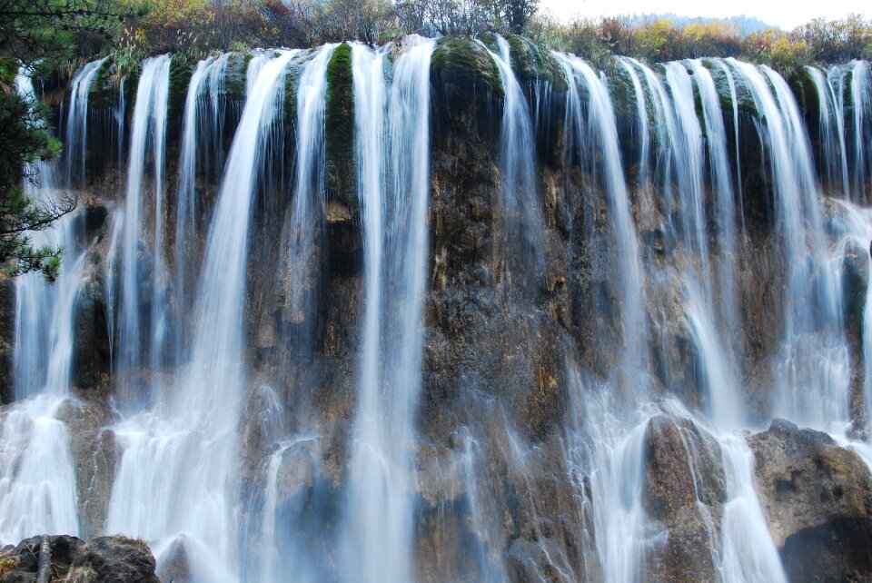 Falls water the scenery