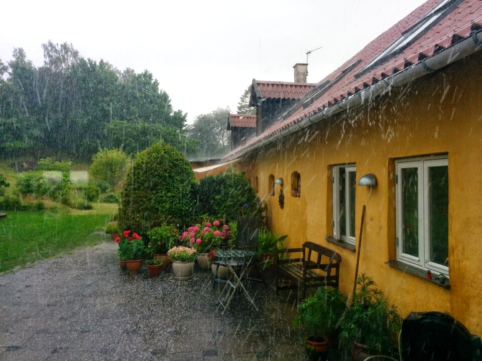 Thunder rain storm