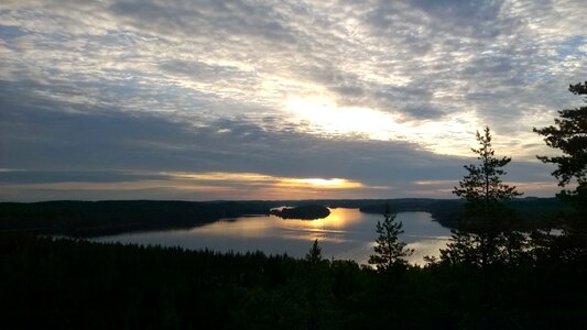 Finnish summer sky photo