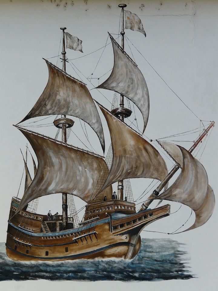 Sail shipping water