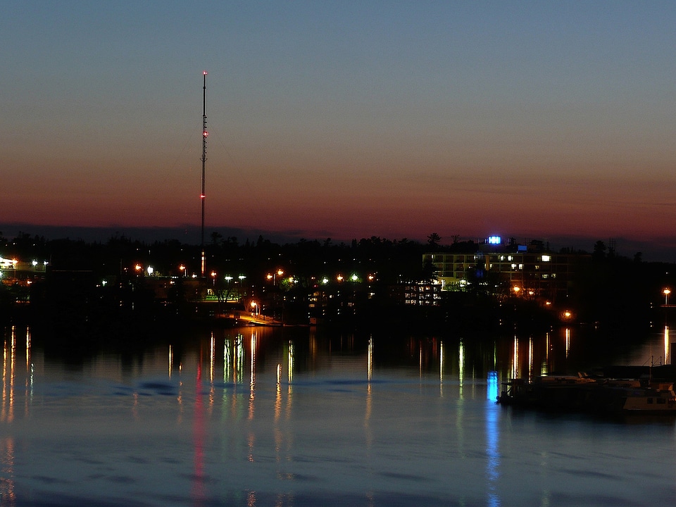 Lake lights water