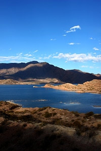 Landscape nature dam