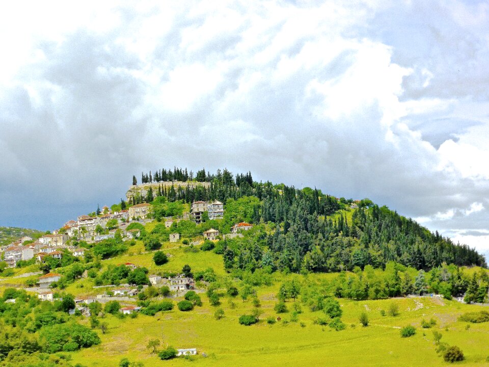 Green mountain landscape