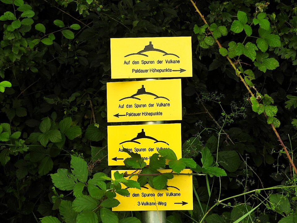Directory way description sign