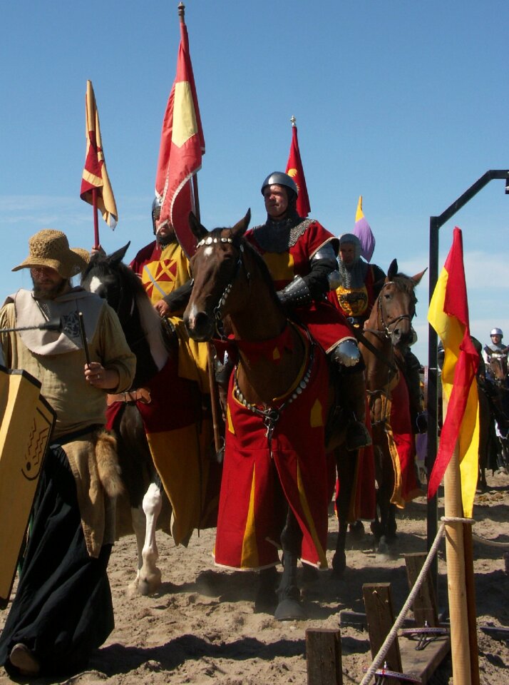 Parade horses riders