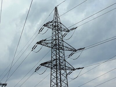 High voltage electricity strommast photo