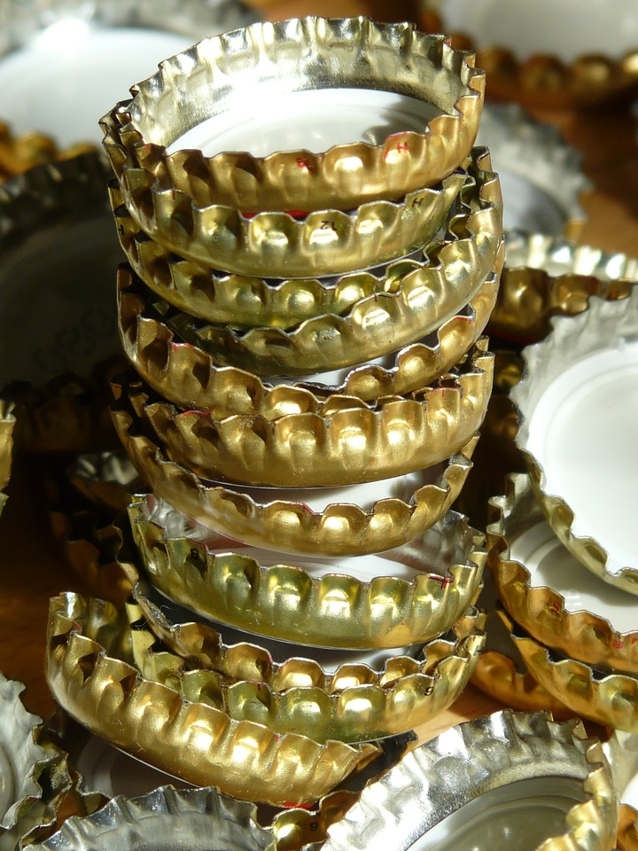 Crown shaped gold golden