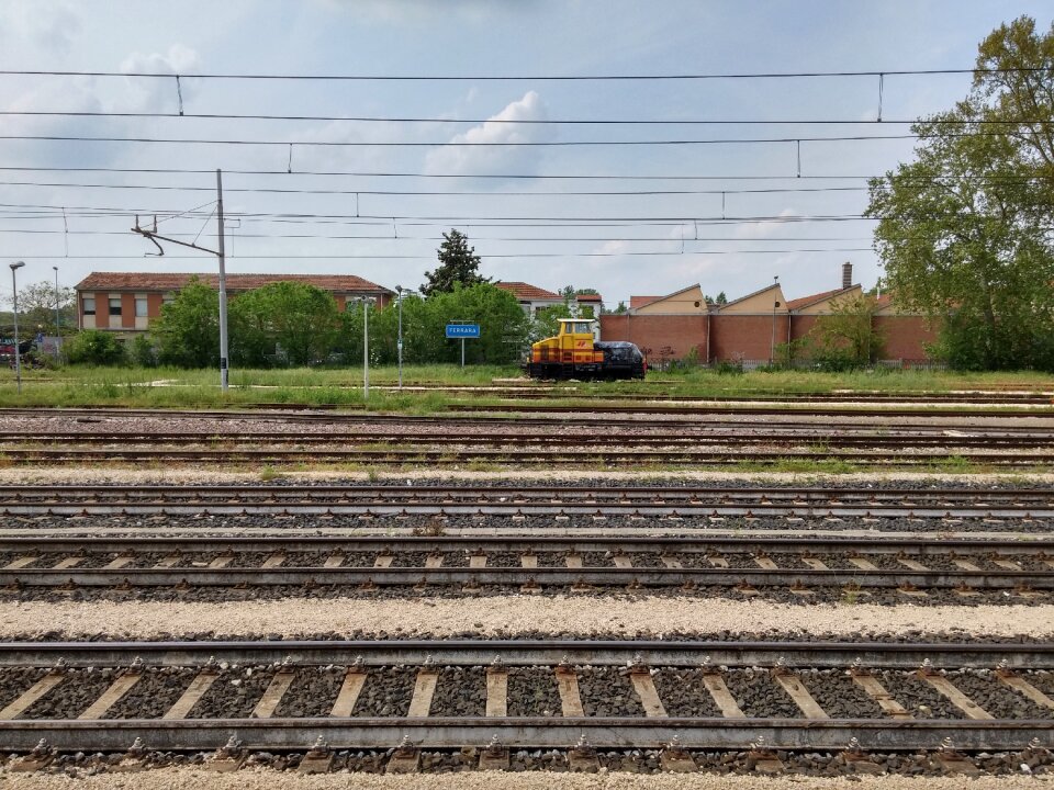 Railway station ferrara italy