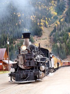 Steam locomotive historically train photo