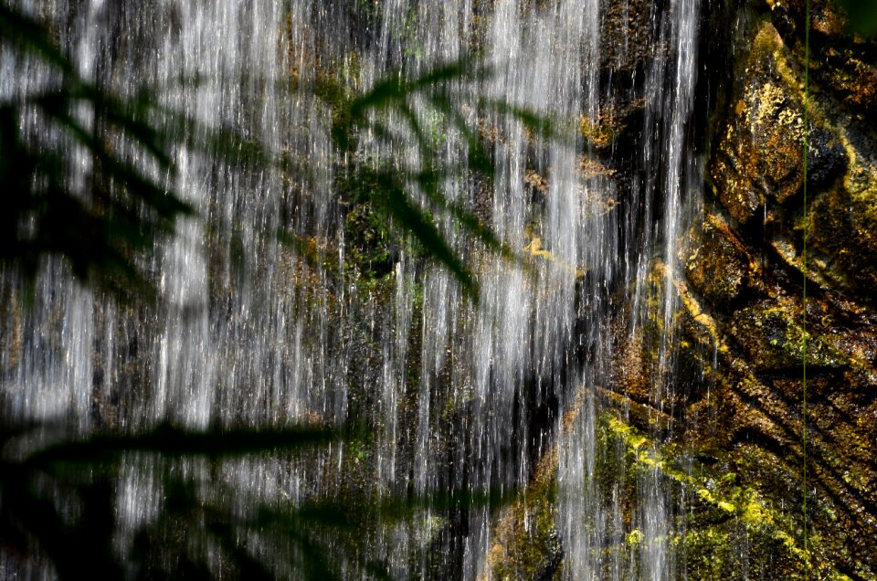 Waterfall mountains nature