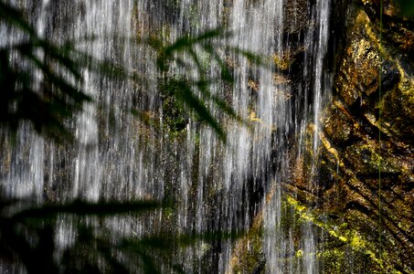 Waterfall mountains nature