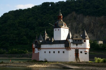 River architecture historic photo