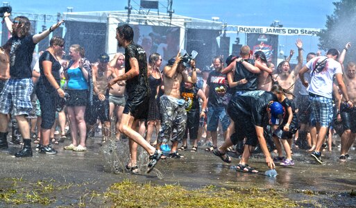 Fun festival people