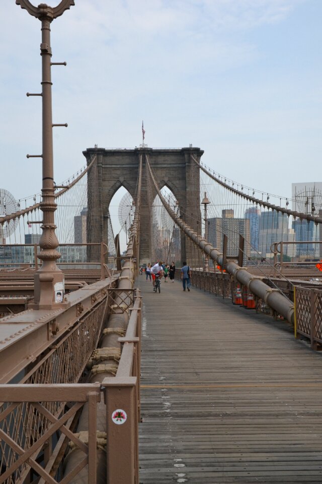 New york suspension bridge manhattan