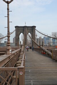 New york suspension bridge manhattan photo