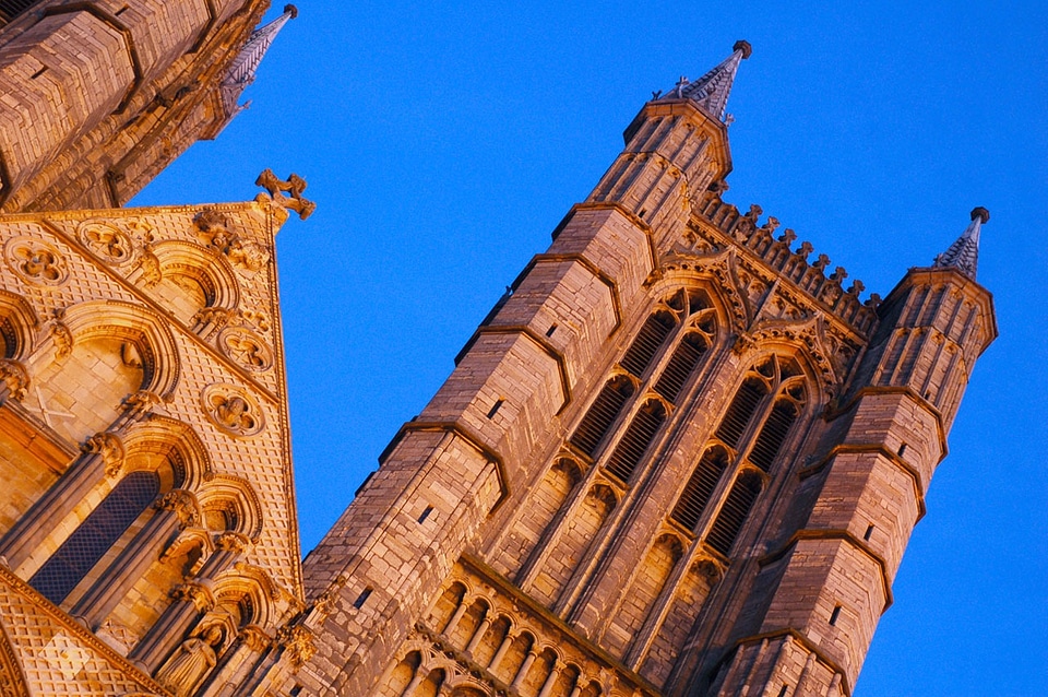 Architecture sunset sky