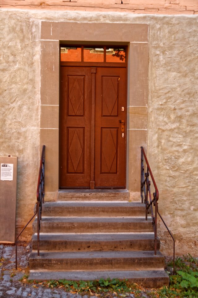 Wood input house entrance