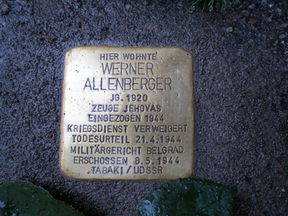Stumbling blocks holocaust cenotaph