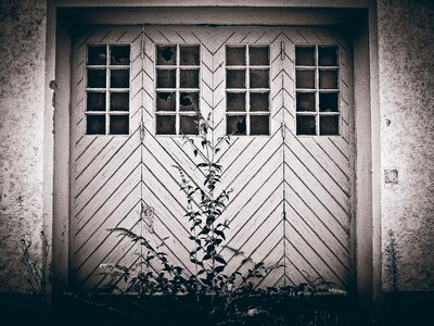 Old gate shabby old door