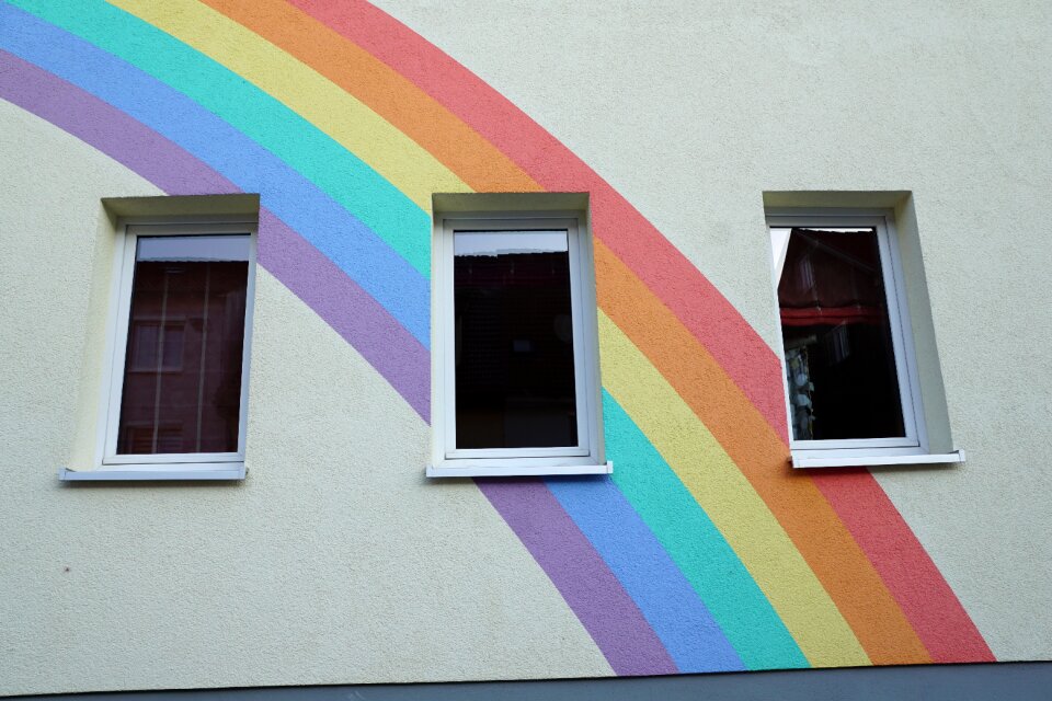 Window rainbow colorful
