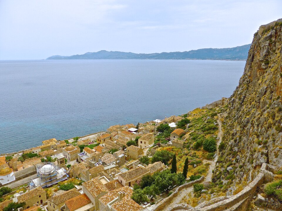 Rooftops coastal scenic