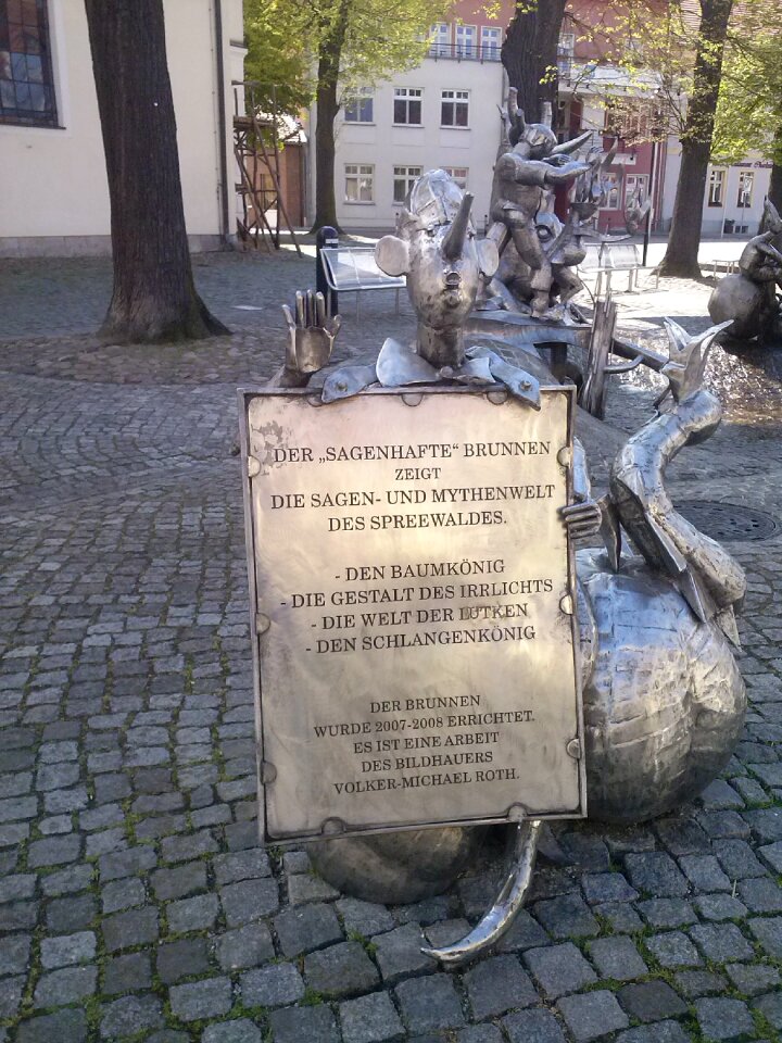 Sculpture fountain spreewald