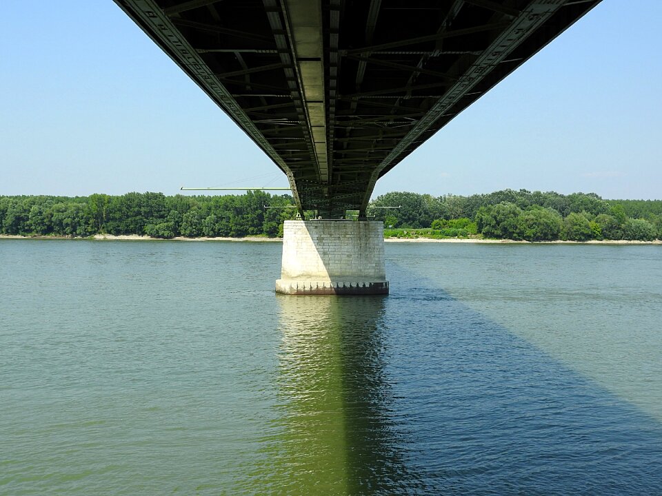 Bridge bridge piers danube bridge