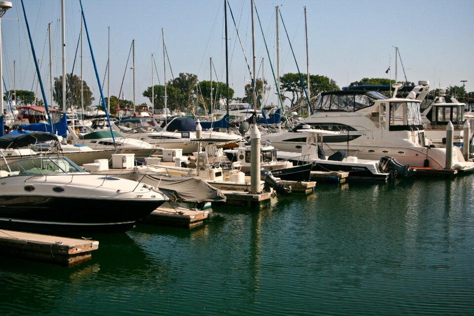 Travel yacht harbor