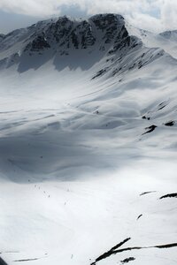 Mountains snow landscape photo