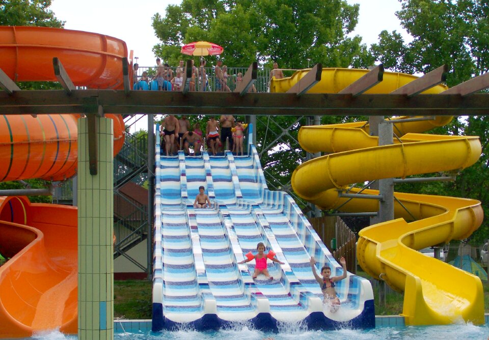 Swimming summer heat wave