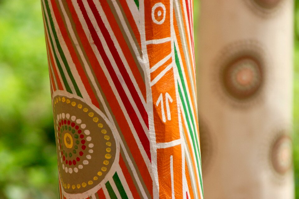 Painted pattern african traditional