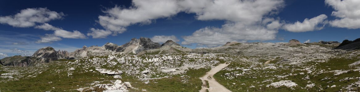 Alpine panorama mountains