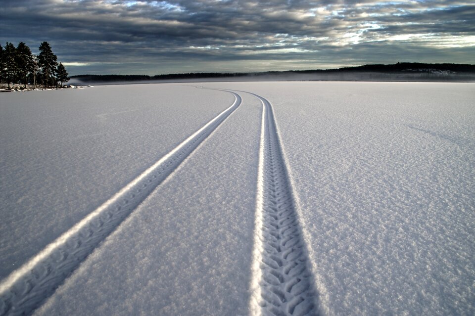 Landscape ice white