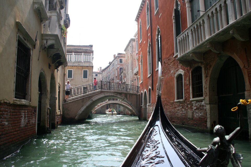 Water landscape bridge
