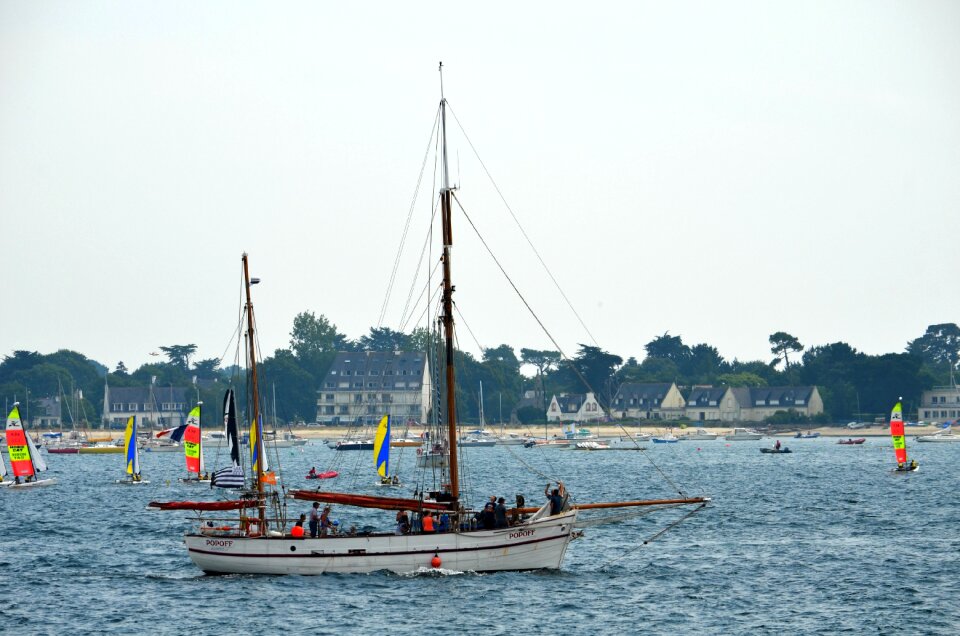 Sea fishing vessel sailing photo
