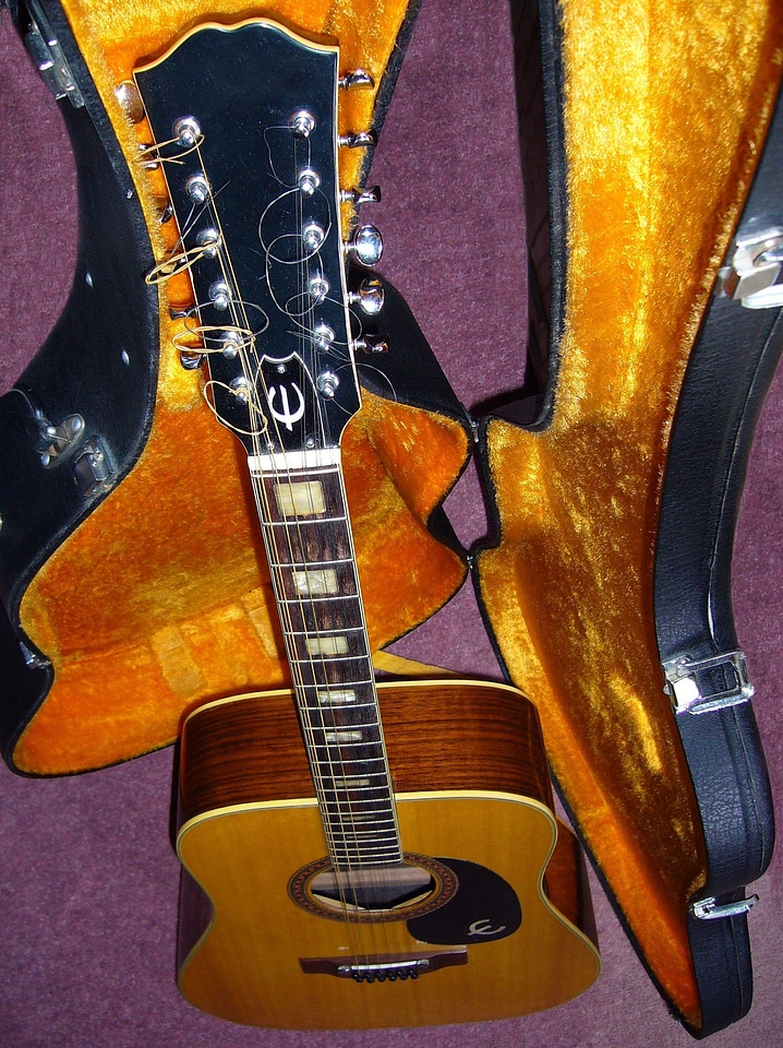 Old guitar instrument people