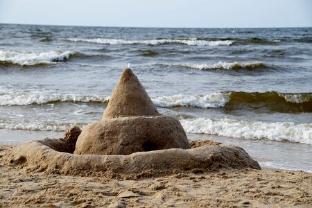 Sand castle holidays playing photo