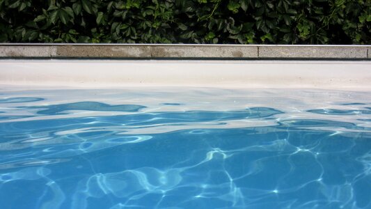 Transparent clear swimming pool photo