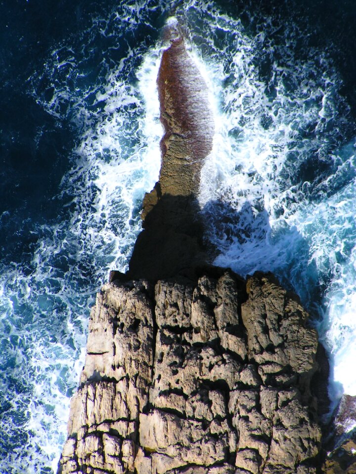 Spray ocean rocky coast