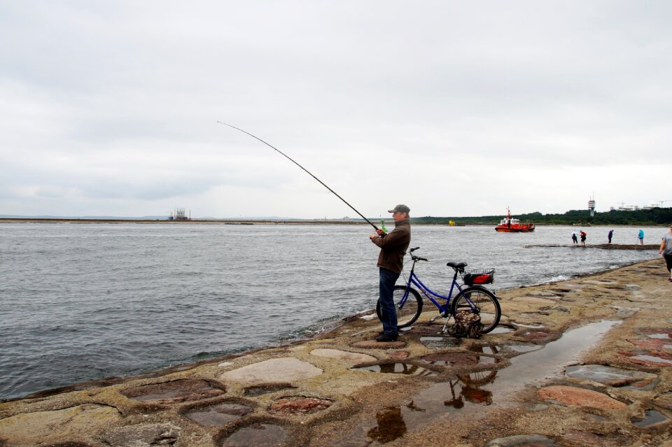 Rods catcher the baltic sea