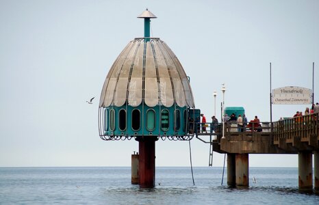 Footbridge zinnowitz the baltic sea
