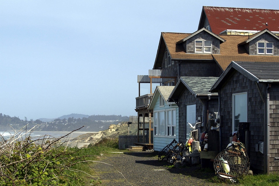 House building landscape