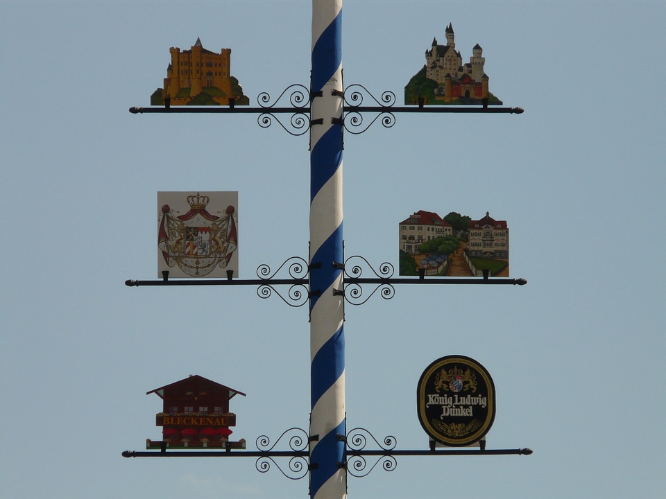 Festival emblem shield