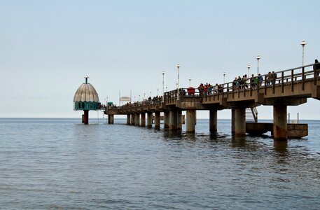 Footbridge the baltic sea zinnowitz
