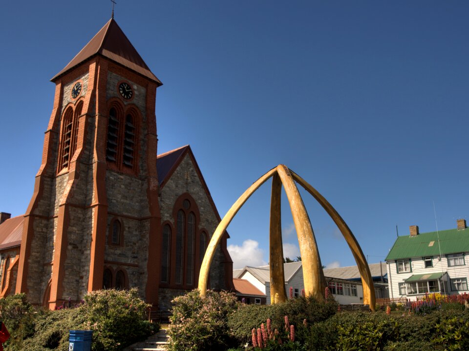 Falkland church whale ribs