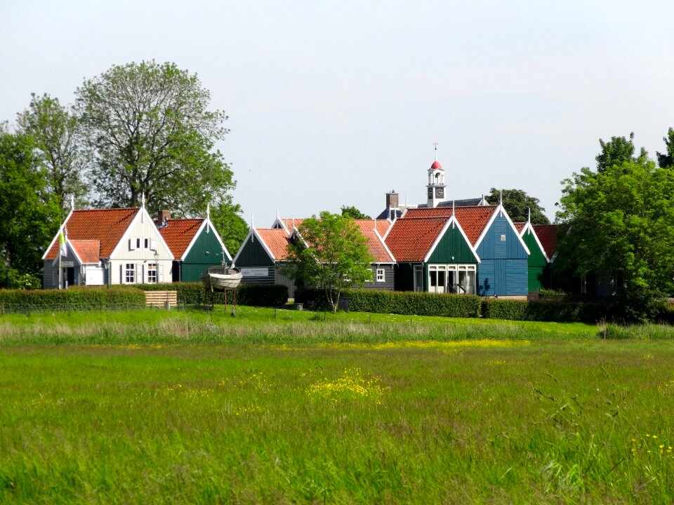 Town picturesque houses