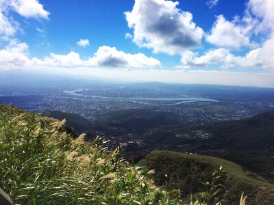 Taipei mountain clouds photo