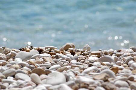 Water stones sea photo